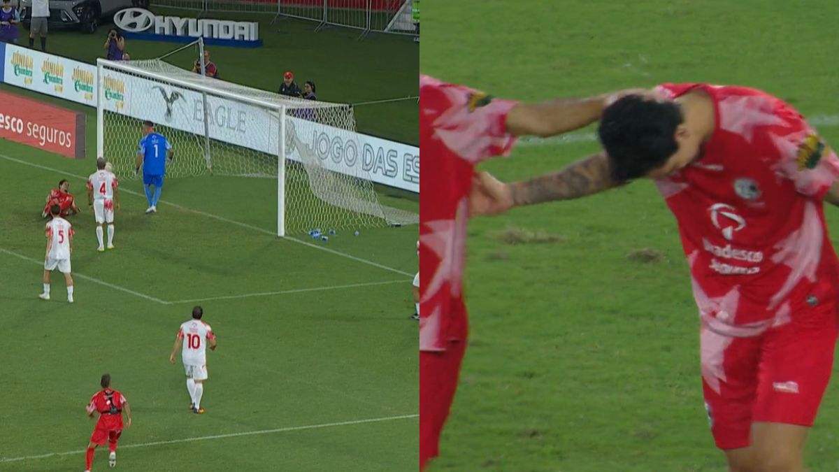 Pedro marca golaço de bicicleta em Jogo das Estrelas do Zico