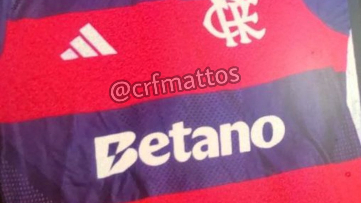 Vaza imagem de nova camisa do Flamengo para temporada 2026