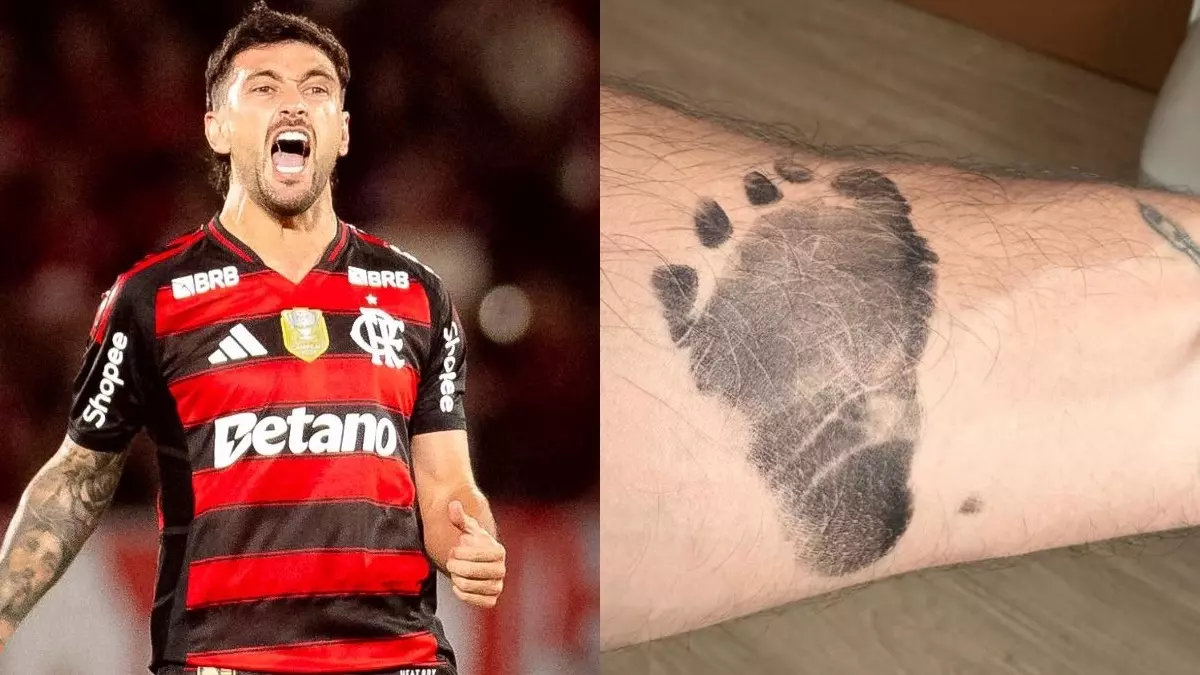 Veja primeiras fotos de Milano, filho de Arrascaeta