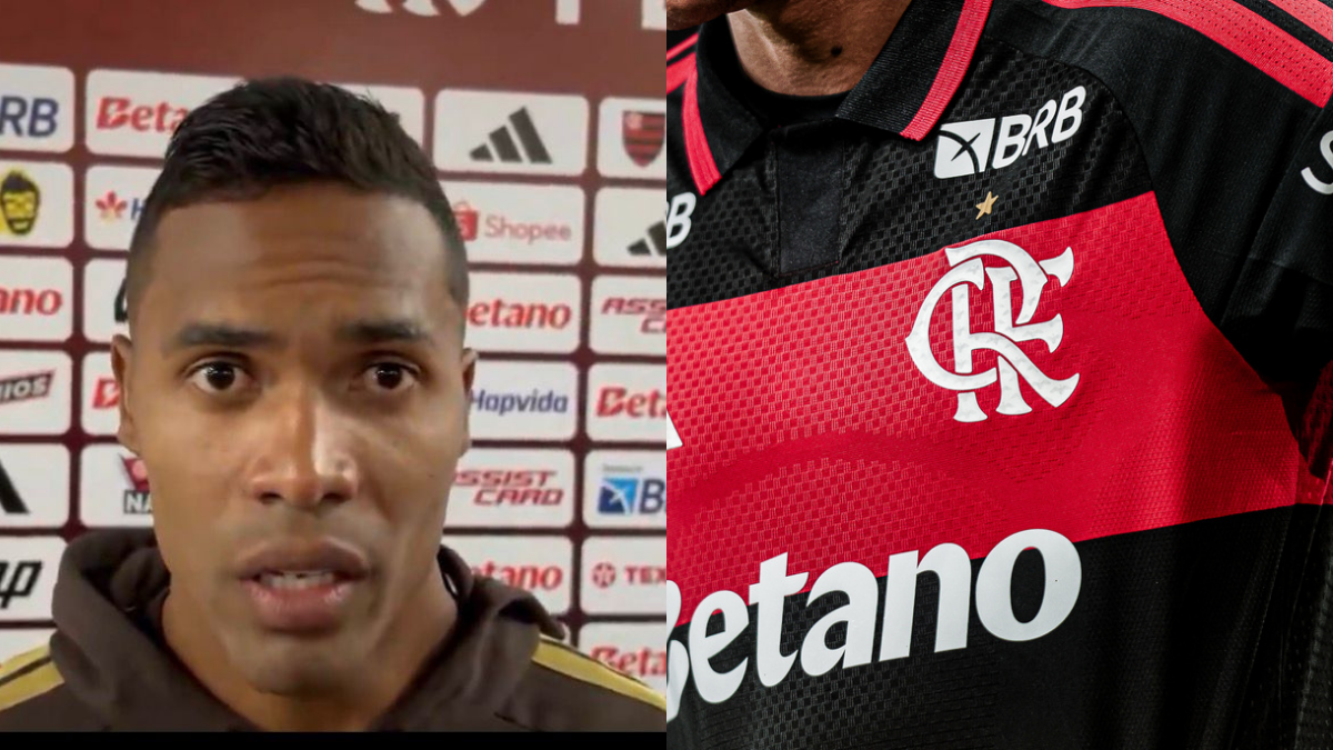 Alex Sandro celebra 'chegada' de jogador ao time do Flamengo
