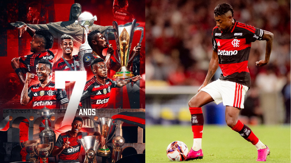 Bruno Henrique completa 7 anos no Flamengo