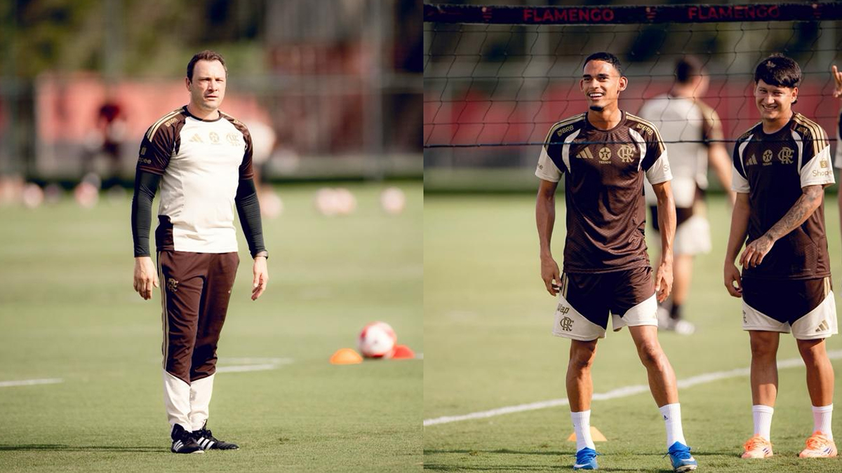 Carioca: técnico do Flamengo define time titular para jogo contra o Volta Redonda em treino desta sexta