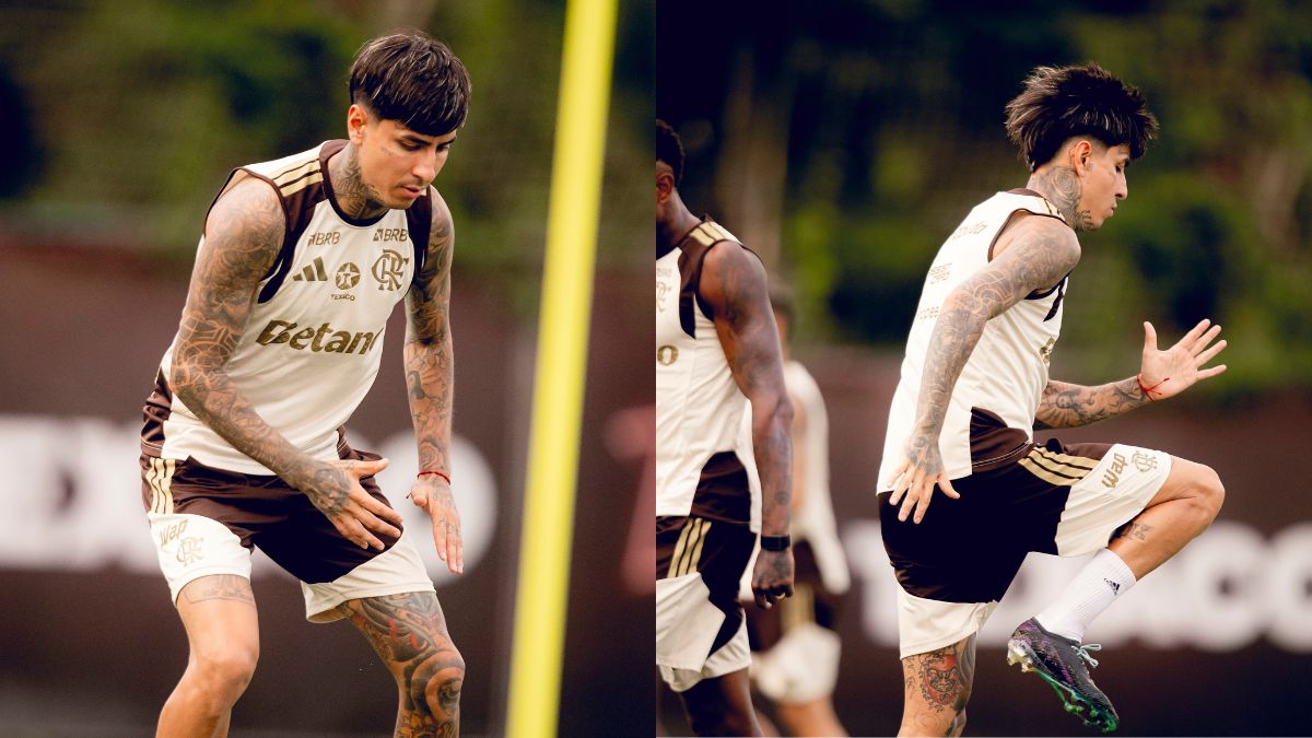 Convidada de Pulgar publica fotos de 'tour' pela casa de jogador do Flamengo