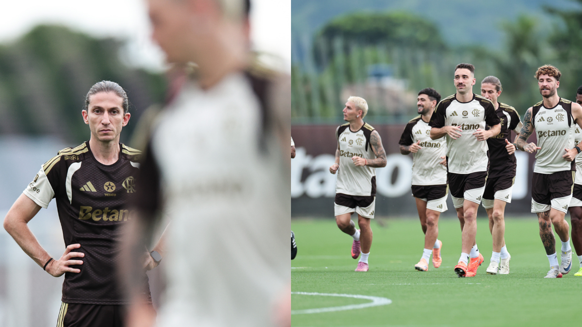 Filipe Luís esboça mudanças no time para jogo do Flamengo x Fluminense