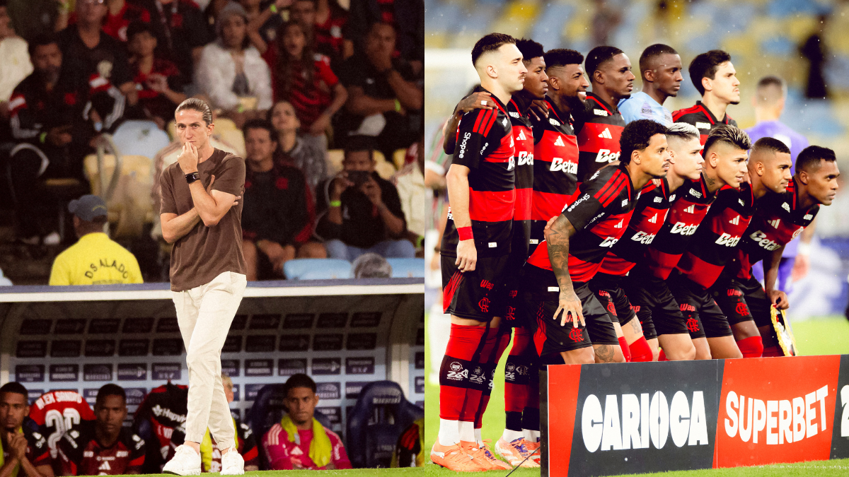 Filipe Luís sai em defesa de 2 jogadores do Flamengo após derrota para o Fluminense