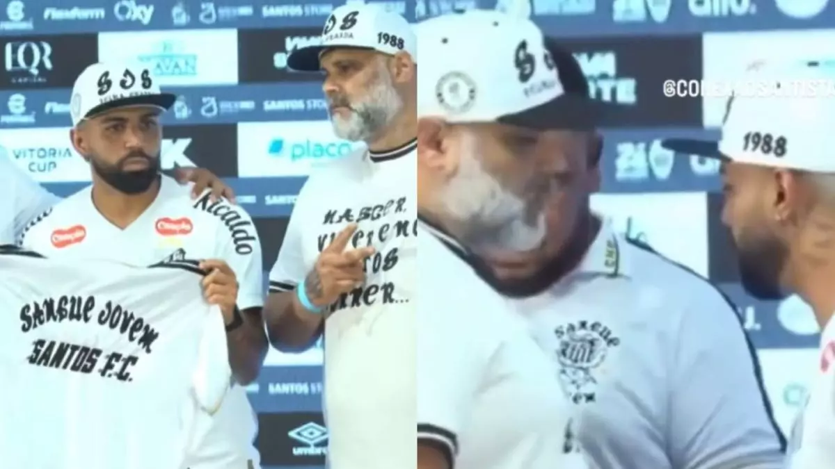 Gabigol é jogado ‘contra a parede’ por organizada do Santos