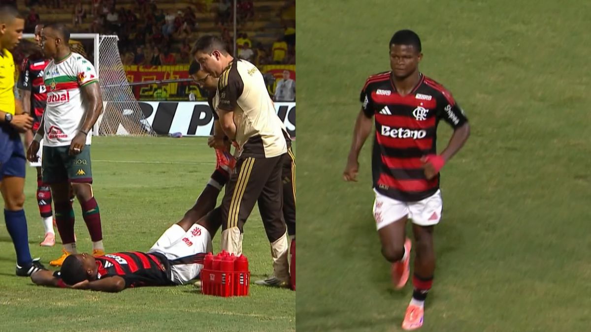 Jogador do Flamengo deixa o campo com dores e vira preocupação
