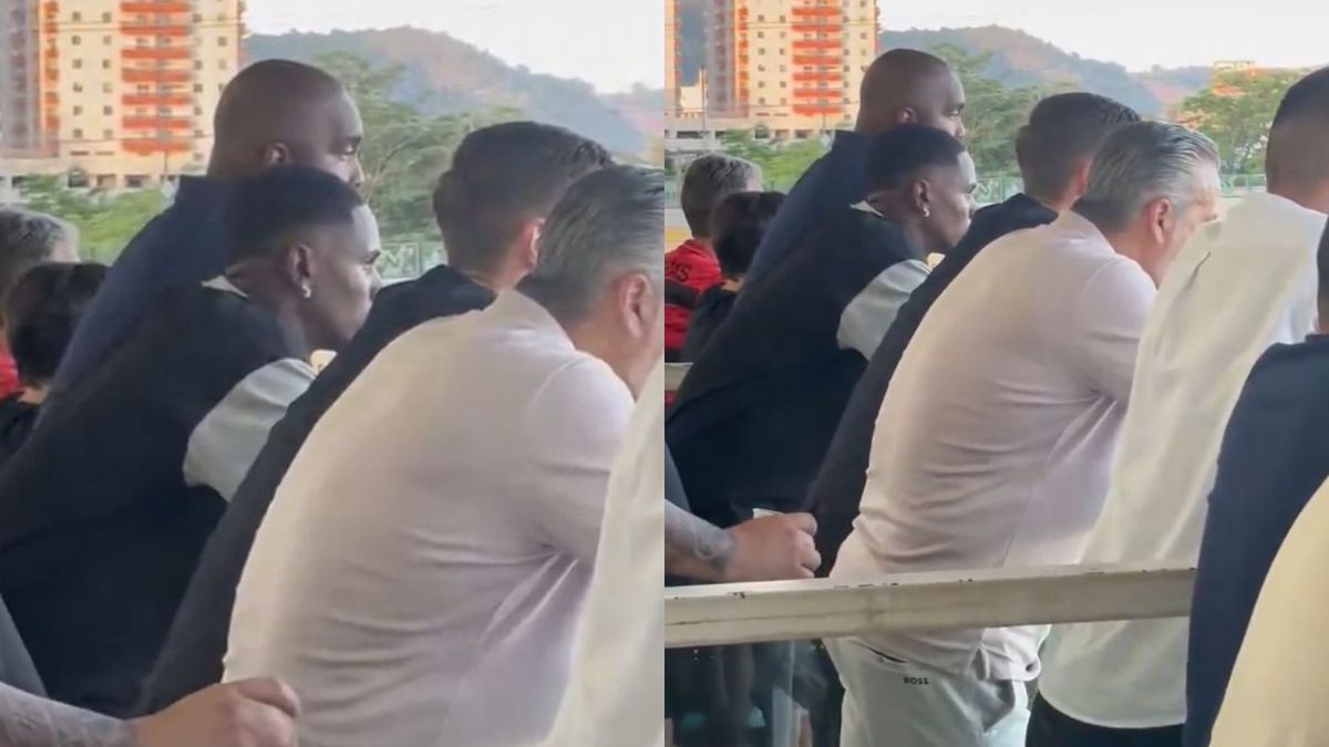 Jogador surpreende e assiste ao jogo do Flamengo no Carioca