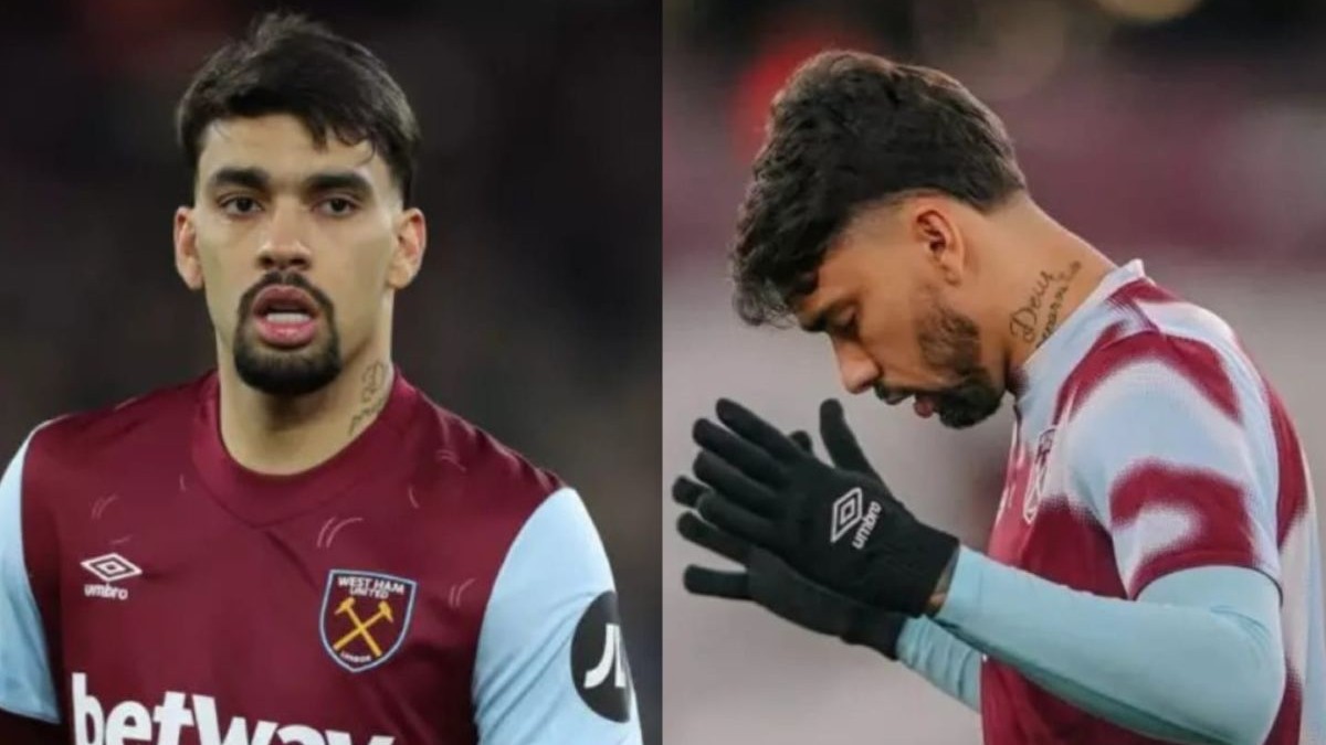 Lucas Paquetá falta treino no West Ham e vira dúvida para jogo contra o Tottenham na Premier League