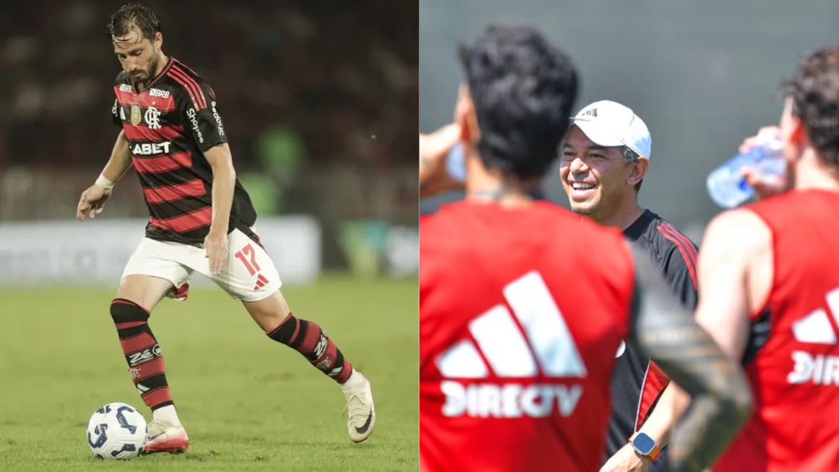 Matías Viña se apresenta ao River Plate e prepara despedida do Flamengo
