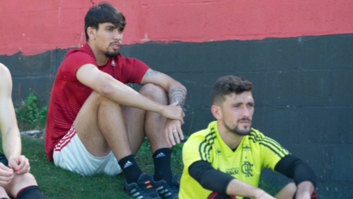 Perto do Flamengo, Paquetá já esteve no CT com Arrascaeta