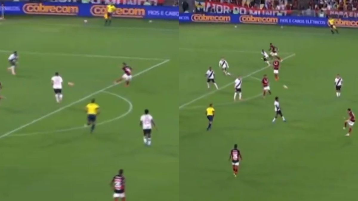 VÍDEO | Jorge Carrascal marca golaço e Flamengo abre o placar contra o Vasco