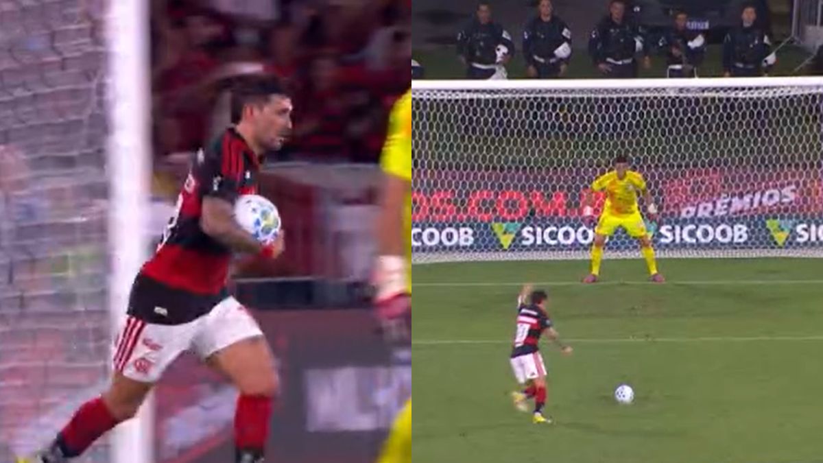 Arrascaeta surpreende a torcida do Flamengo em comemoração de gol