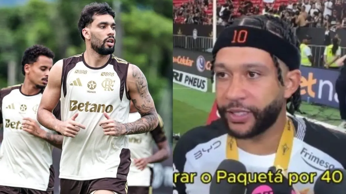 Depay se assusta com investimento do Flamengo em Paquetá