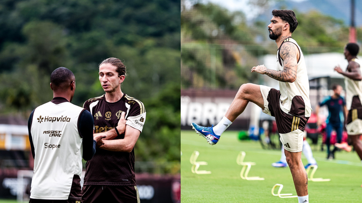Filipe Luís define time titular para jogo do Flamengo x Internacional