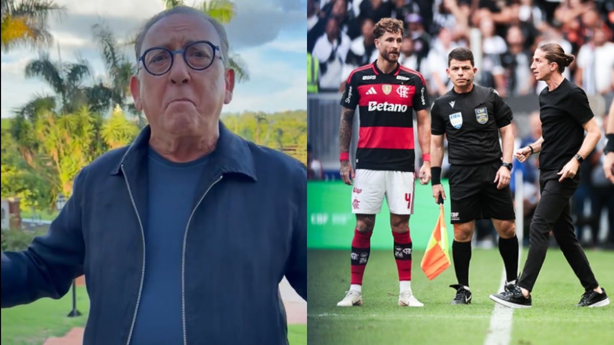 Galvão Bueno detona Filipe Luís após derrota para Corinthians