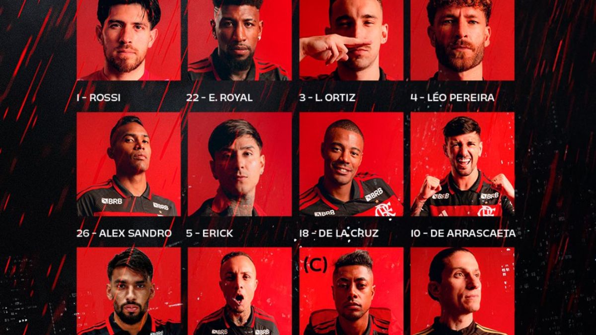 SAIU! Com Lucas Paquetá, Flamengo divulga escalação para jogo contra o Internacional, pelo Brasileirão