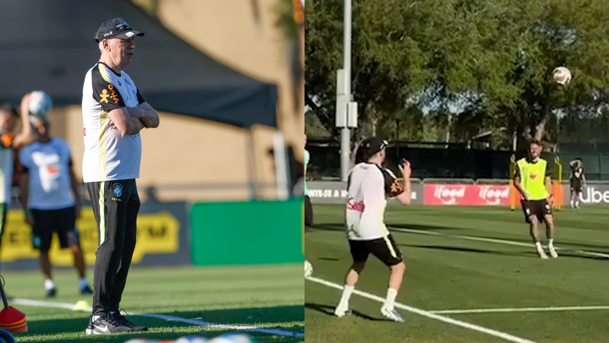 Ancelotti surpreende Léo Pereira, do Flamengo, em 1° treino para jogos do Brasil