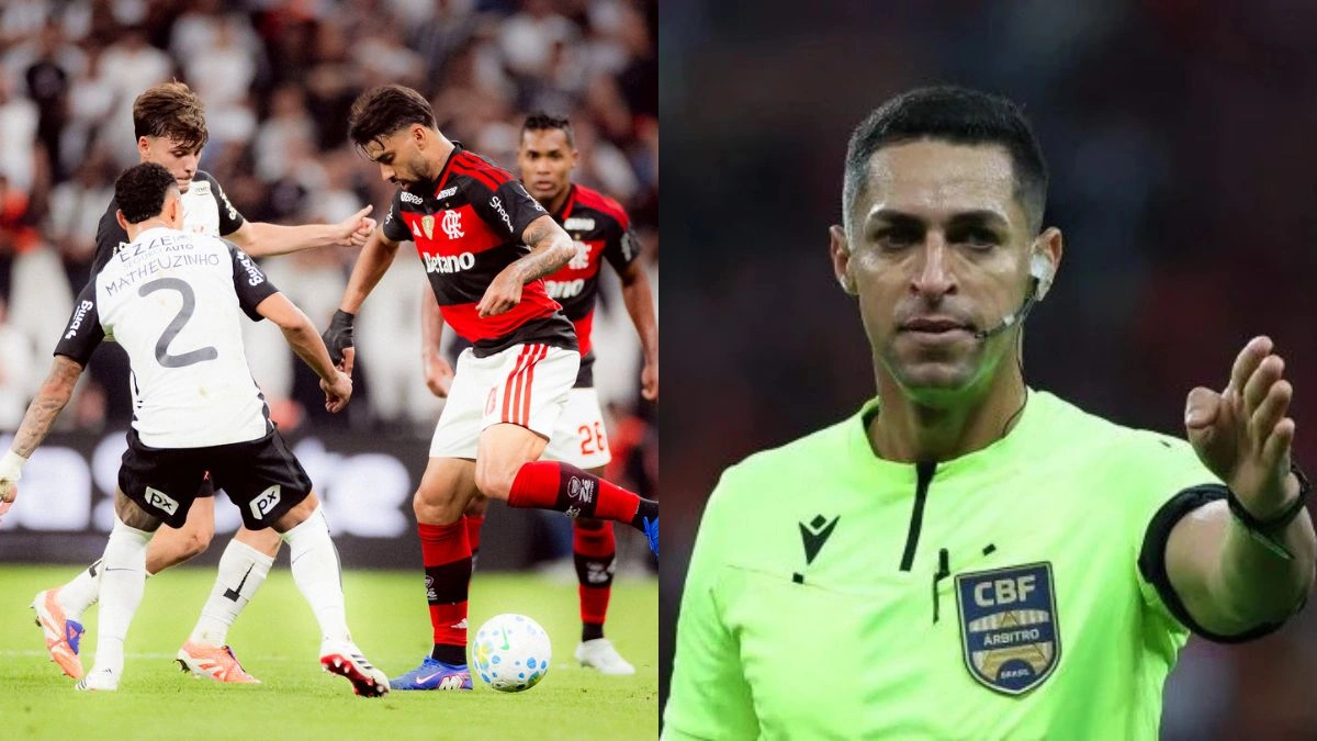 Árbitro de jogo contra o Corinthians tem retrospecto assustador de expulsões contra o Flamengo