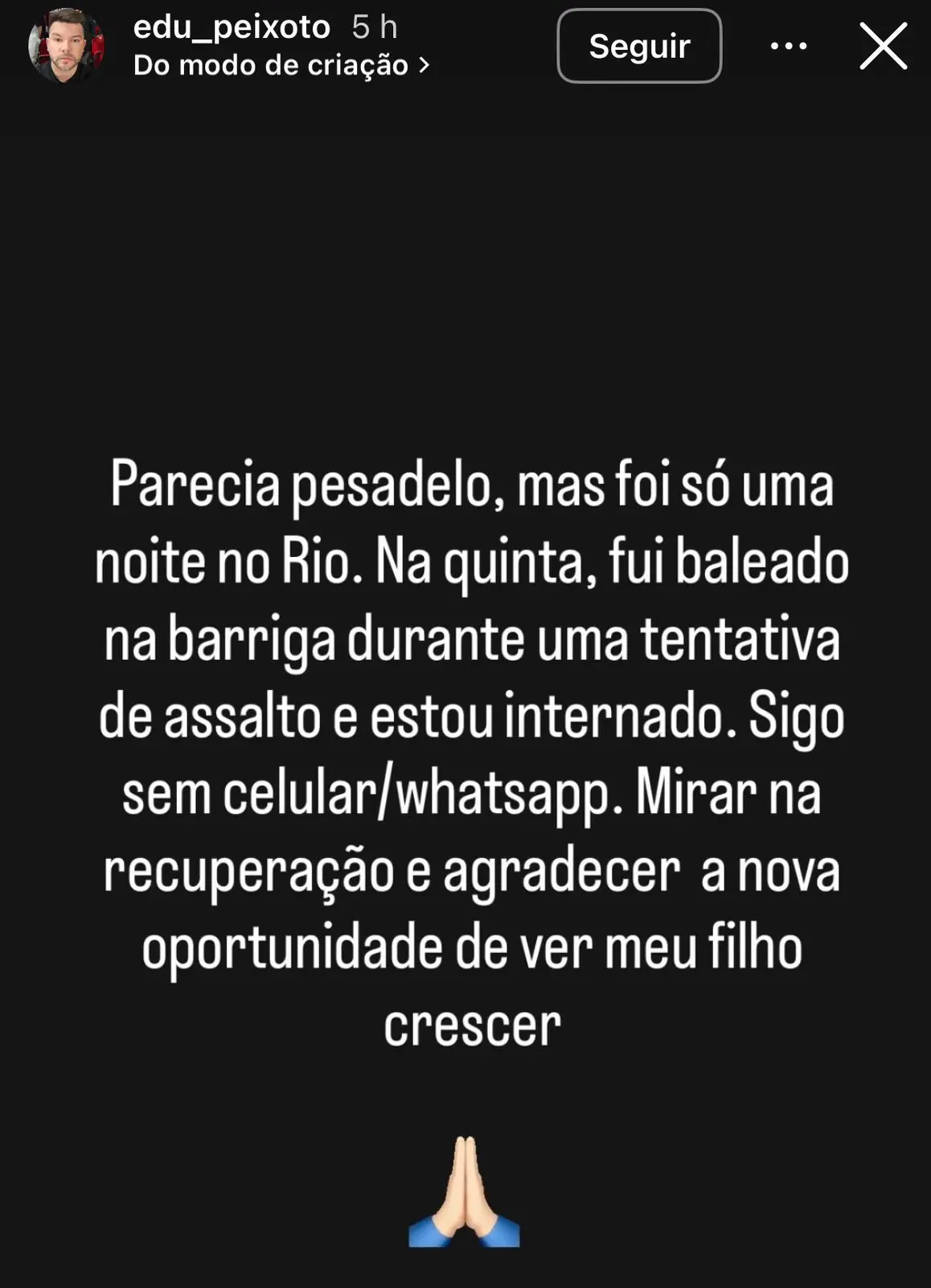 Assessor de Paquetá, do Flamengo, é baleado e está internado em hospital no Rio
