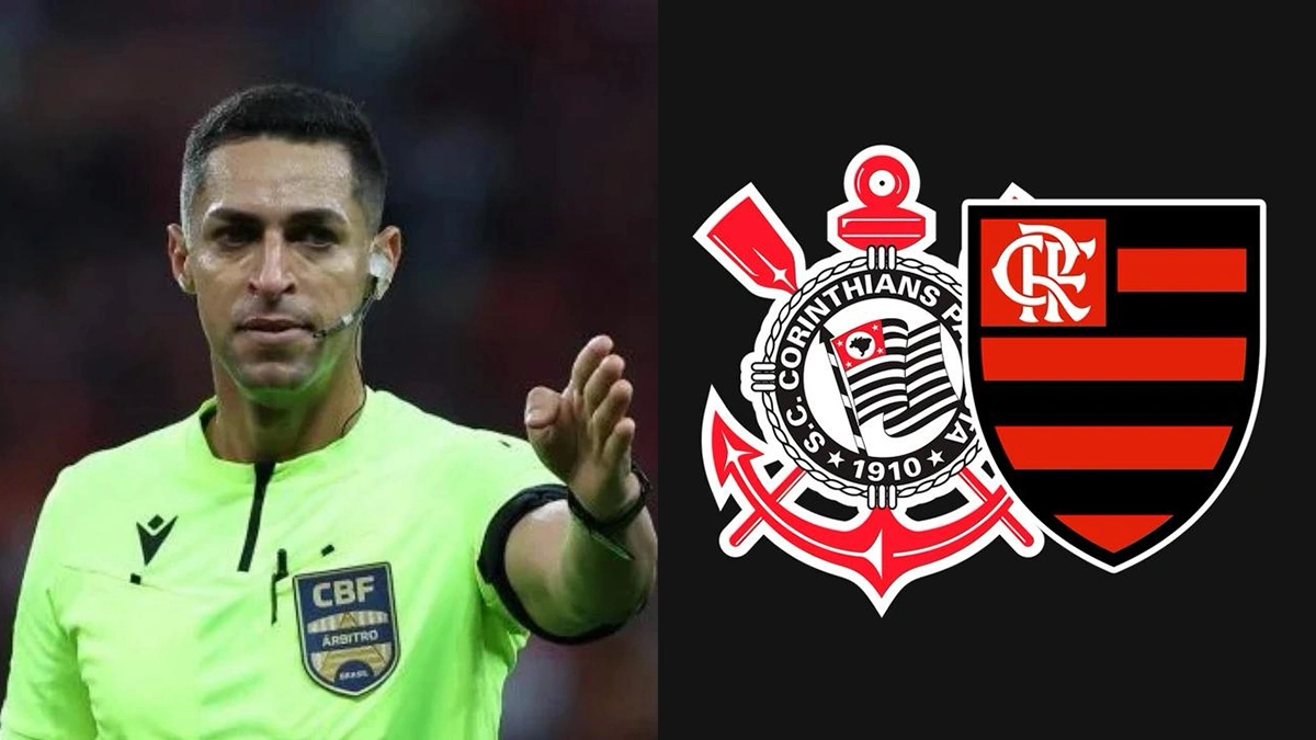 CBF define árbitro de jogo do Flamengo x Corinthians, pelo Brasileirão