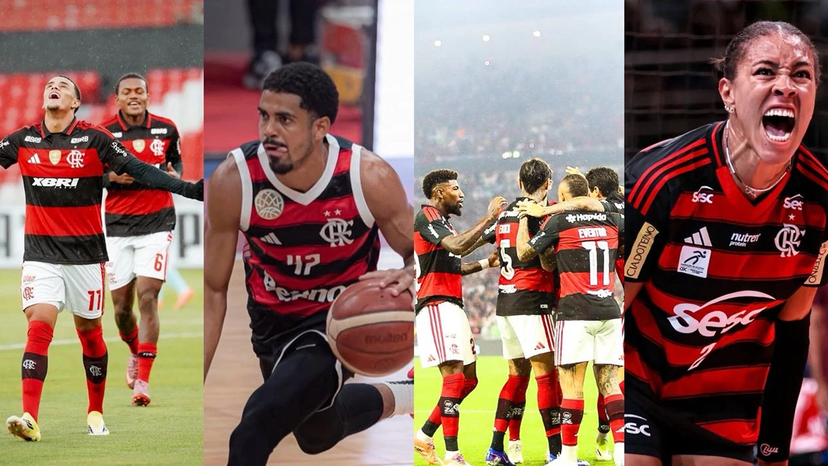 Emoção elevada à quarta potência: Flamengo entra em ação 4 vezes nesta quinta