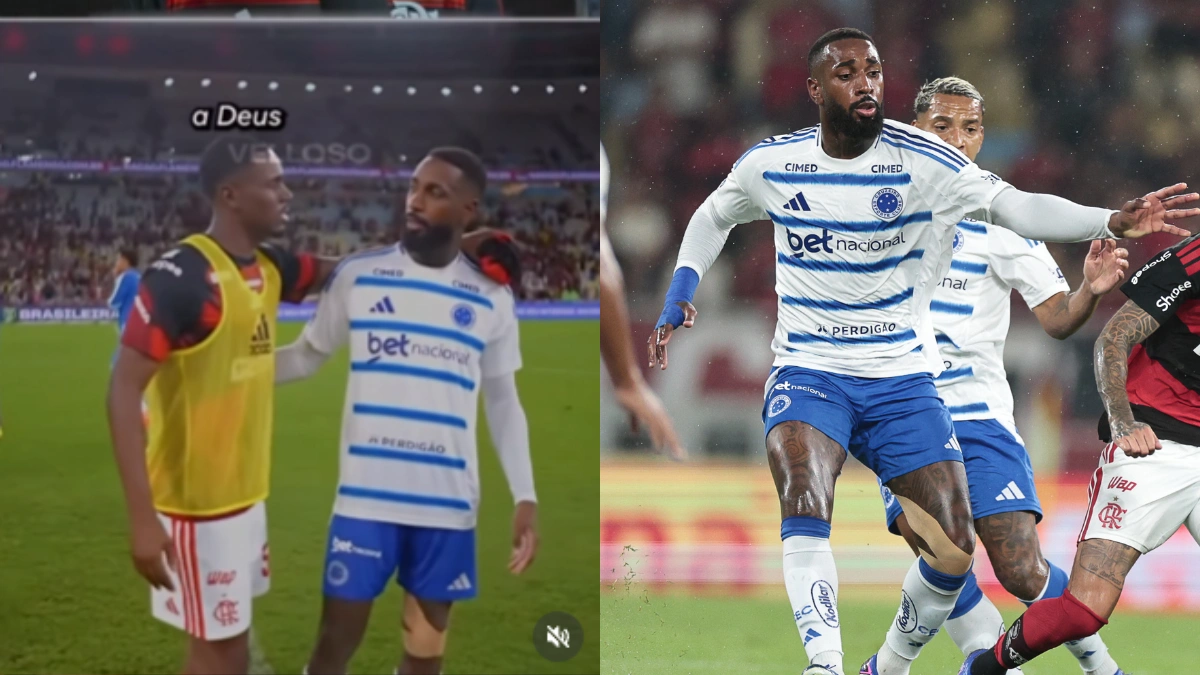 Gerson se recusa a pegar camisa do Flamengo após jogo no Maracanã