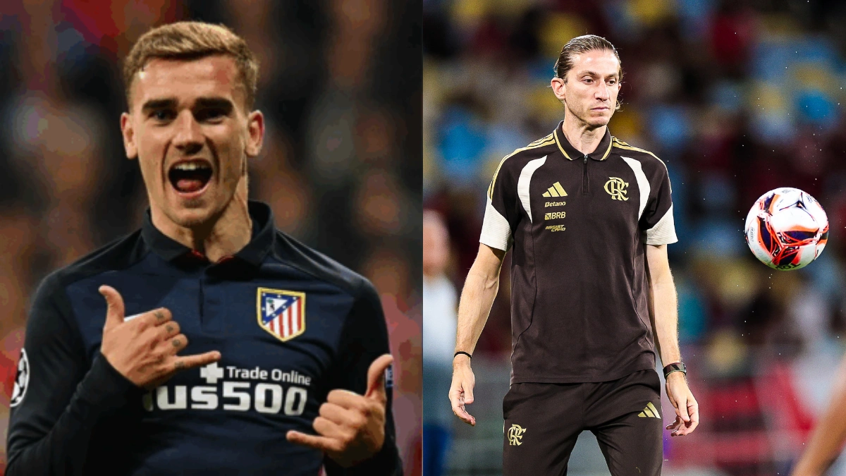 Griezmann projeta reencontro com Filipe Luís, demitido do Flamengo