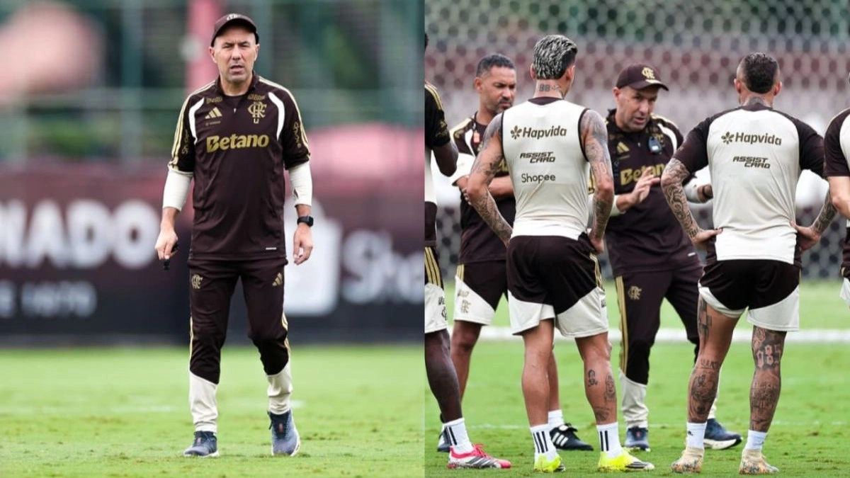 Jardim define time titular para jogo do Flamengo x Corinthians