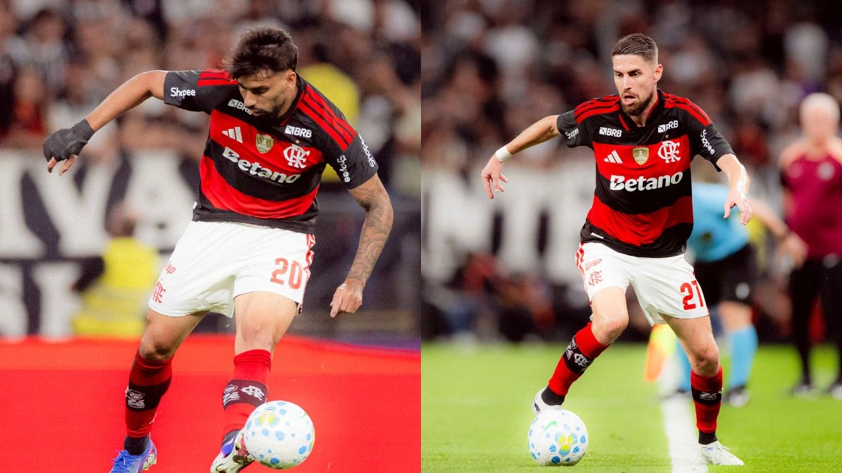 Jorginho 'perde a linha' com Paquetá em jogo do Flamengo x Corinthians
