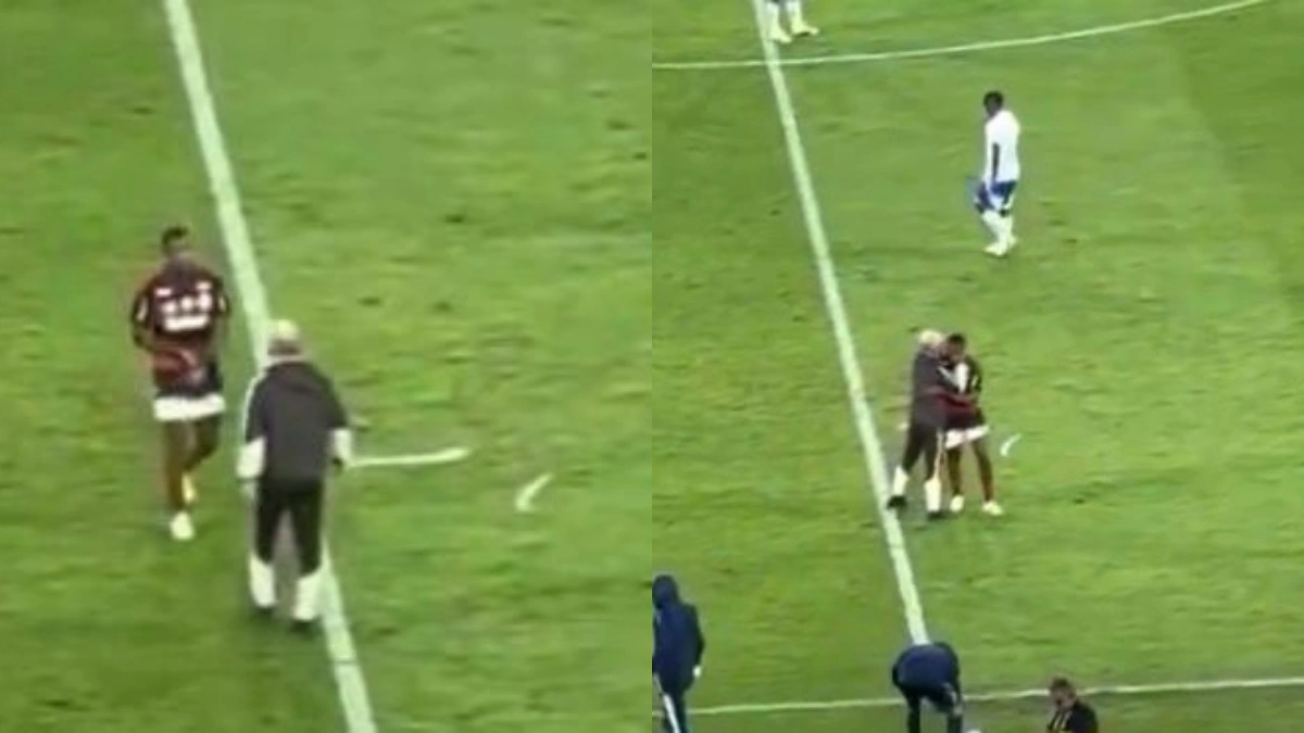 Leonardo Jardim 'parte para cima' de jogador após jogo do Flamengo x Cruzeiro; veja vídeo