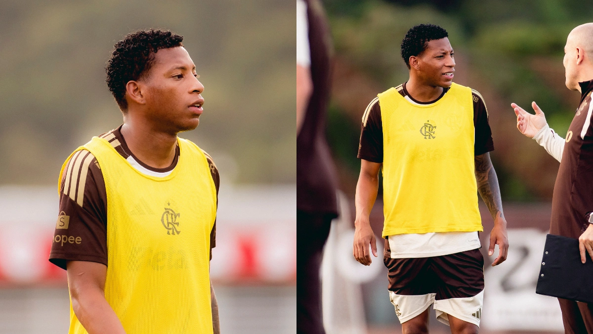 Plata treina em horário separado no CT do Flamengo hoje