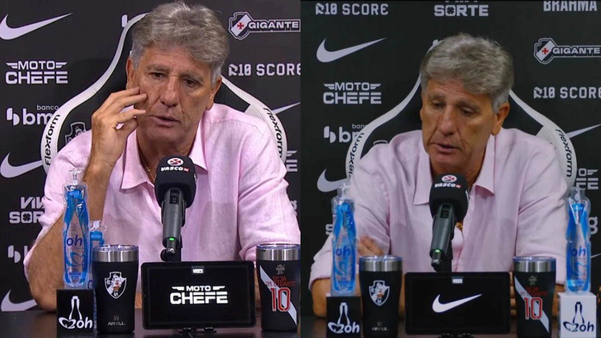 Renato Gaúcho comete gafe e avalia Flamengo após jogo do Vasco x Grêmio no Brasileirão