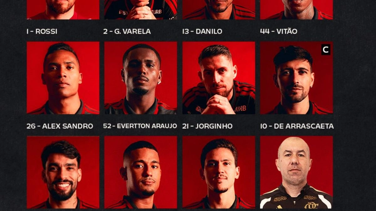 SAIU! Jardim define escalação para jogo do Flamengo x Corinthians