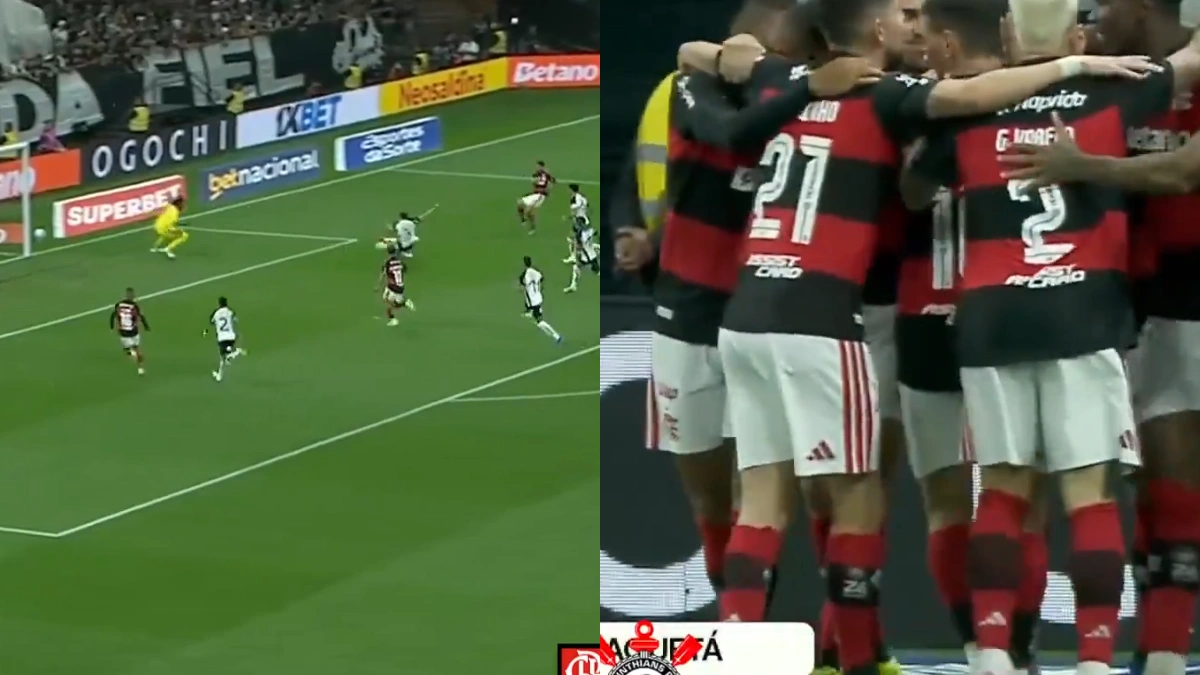 VÍDEO | Gol do Flamengo! Lucas Paquetá chuta de primeira e faz Flamengo 1 a 0 Corinthians