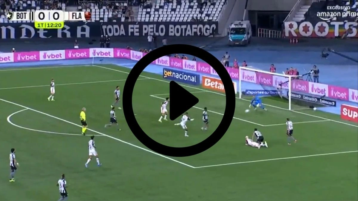 VÍDEO | Samuel Lino marca, e Flamengo faz 1 a 0 no Botafogo