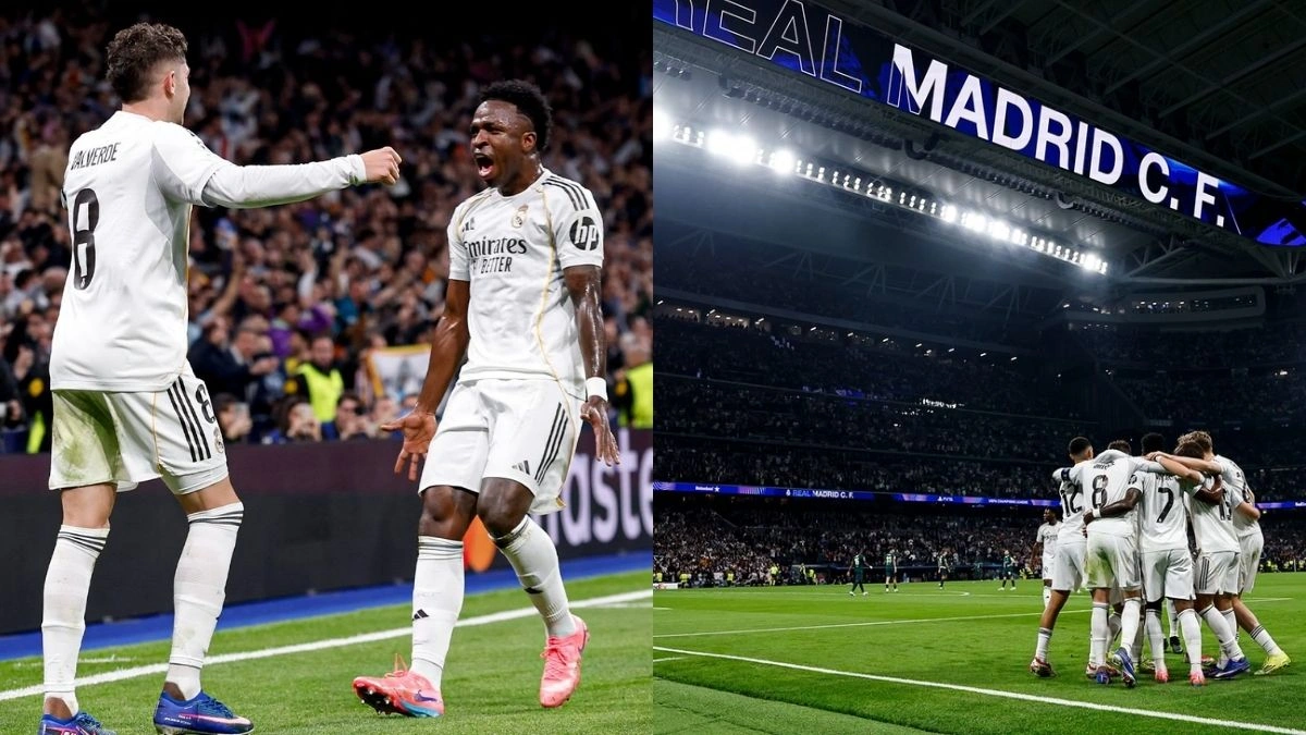 Vini Jr perde pênalti, mas Real Madrid atropela Manchester City pela Champions League