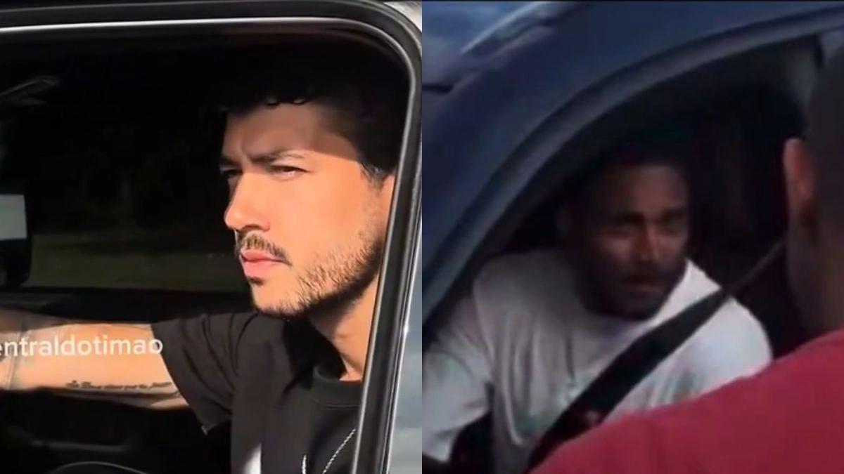 2 ex-jogadores do Flamengo rebatem torcedores do Corinthians em protesto no CT