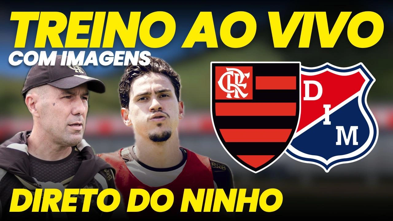 AO VIVO E COM IMAGENS: assista ao treino do Flamengo hoje com o Coluna do Fla