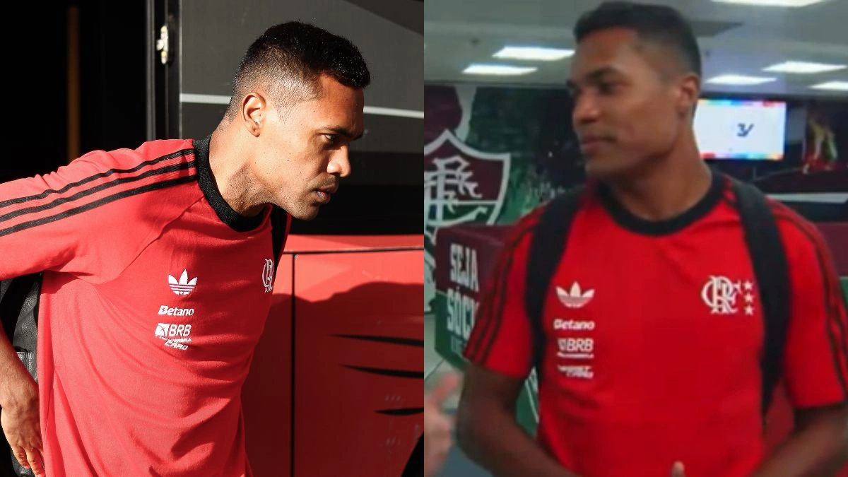 Alex Sandro celebra retorno em jogo do Flamengo x Fluminense