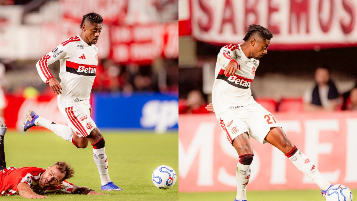 Bruno Henrique sofre trauma no pé e passa por reavaliação médica após jogo do Flamengo x Estudiantes