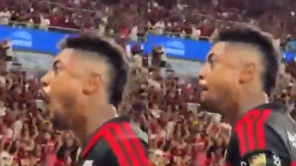 Bruno Henrique xinga e desabafa após gol em jogo do Flamengo na Libertadores