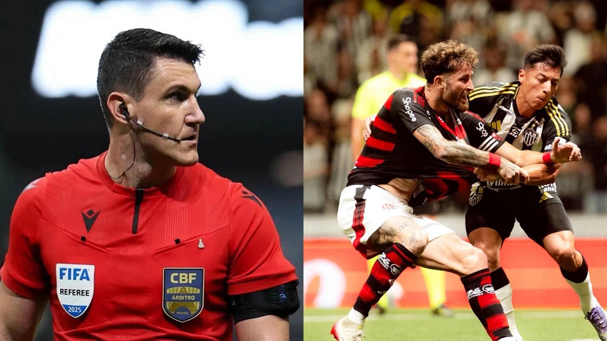 CBF escala árbitro de polêmica na Supercopa para jogo do Flamengo x Atlético-MG, pelo Brasileirão