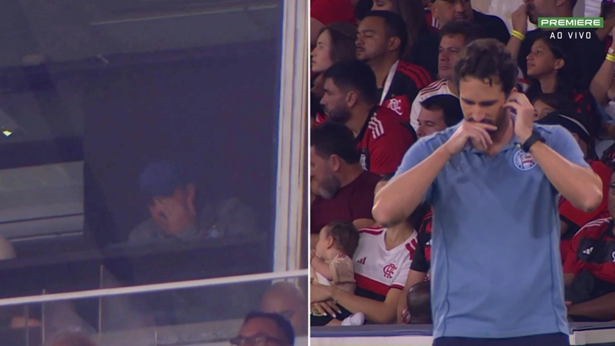 Câmera flagra possível irregularidade do Bahia em jogo contra o Flamengo
