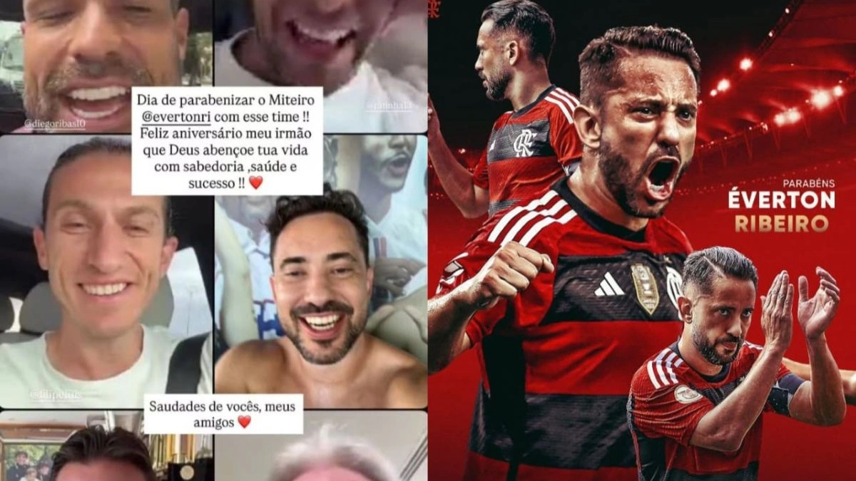 Ídolos do Flamengo surpreendem Everton Ribeiro