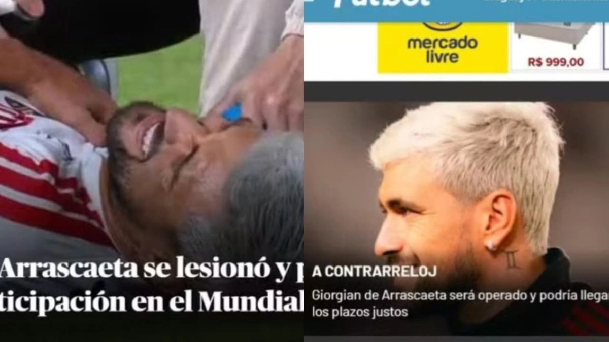Imprensa do Uruguai se desespera com lesão de Arrascaeta