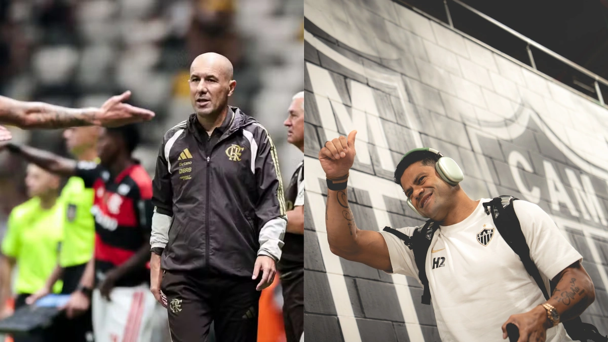 Jardim esnoba Hulk e exalta ex-Flamengo após goleada sobre o Atlético-MG, pelo Brasileirão