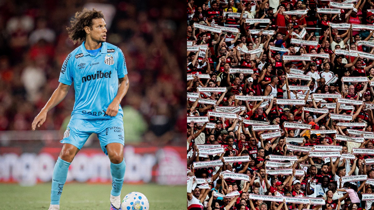 Jogador relembra de atitude da torcida do Flamengo após jogo contra o Santos