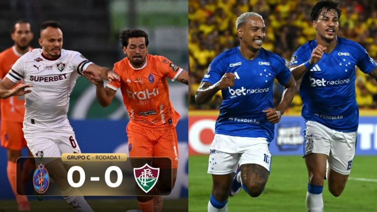 Jogos da Libertadores hoje: Fluminense tropeça, Cruzeiro vence