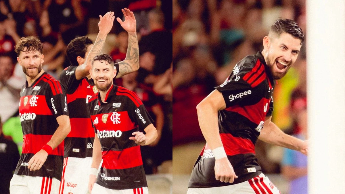 Jorginho debocha de goleiro do Santos após virada do Flamengo